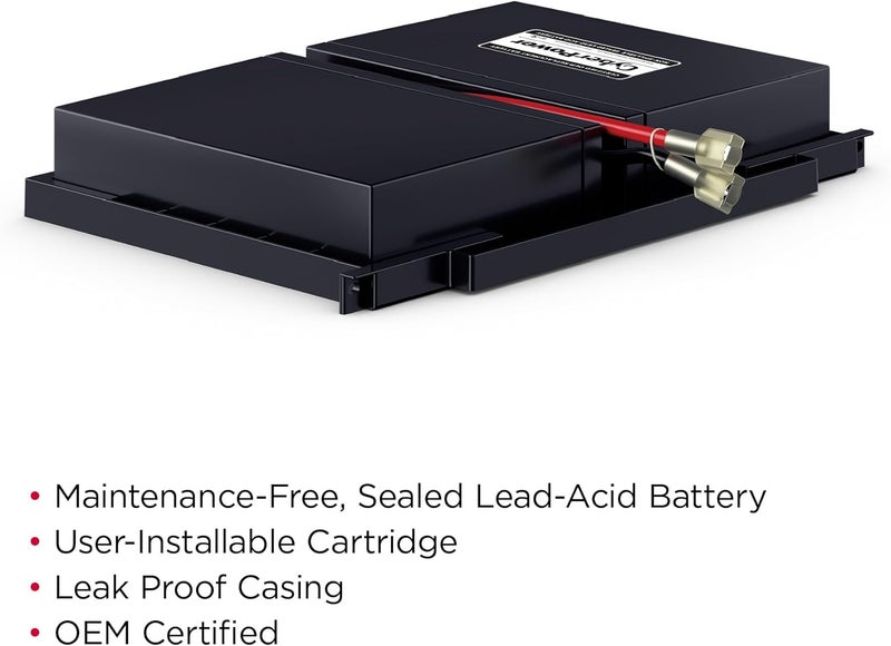 CyberPower RB0670X2 وحدة بطارية بديلة للـ UPS، خالية من الصيانة، قابلة للتثبيت من قبل المستخدم، 6V/7Ah - Image 3